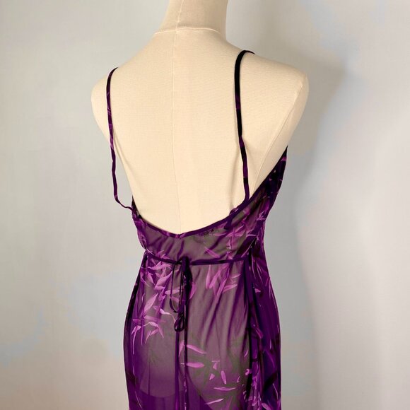Calvin Klein - Purple Sheer Nightgown - Picture 3 of 8
